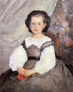 Pierre-Auguste Renoir Mademoiselle Romaine Lacaux oil painting on canvas